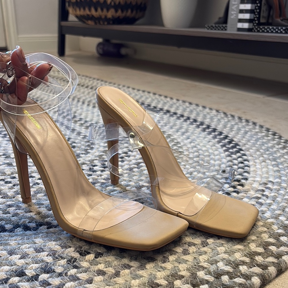 Transparent Heeled Sandals